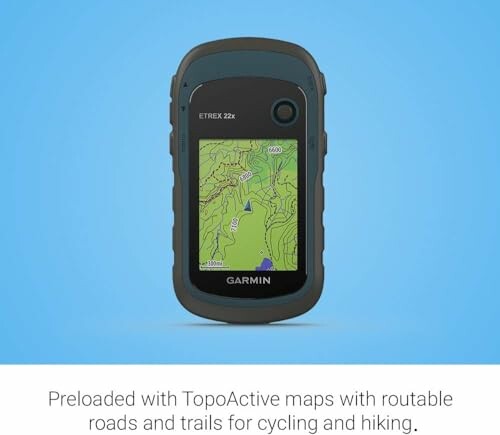 Garmin GPS device with TopoActive maps for cycling and hiking