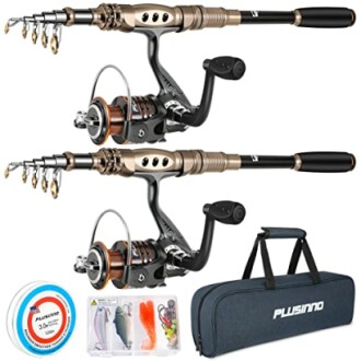 PLUSINNO Fishing Rod and Reel Combos